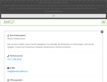 Tablet Screenshot of demeter-feldhof.ch
